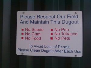 The Biggest Baseball Field Sign Fail Ever