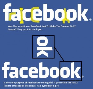 Hidden message in facebook logo!